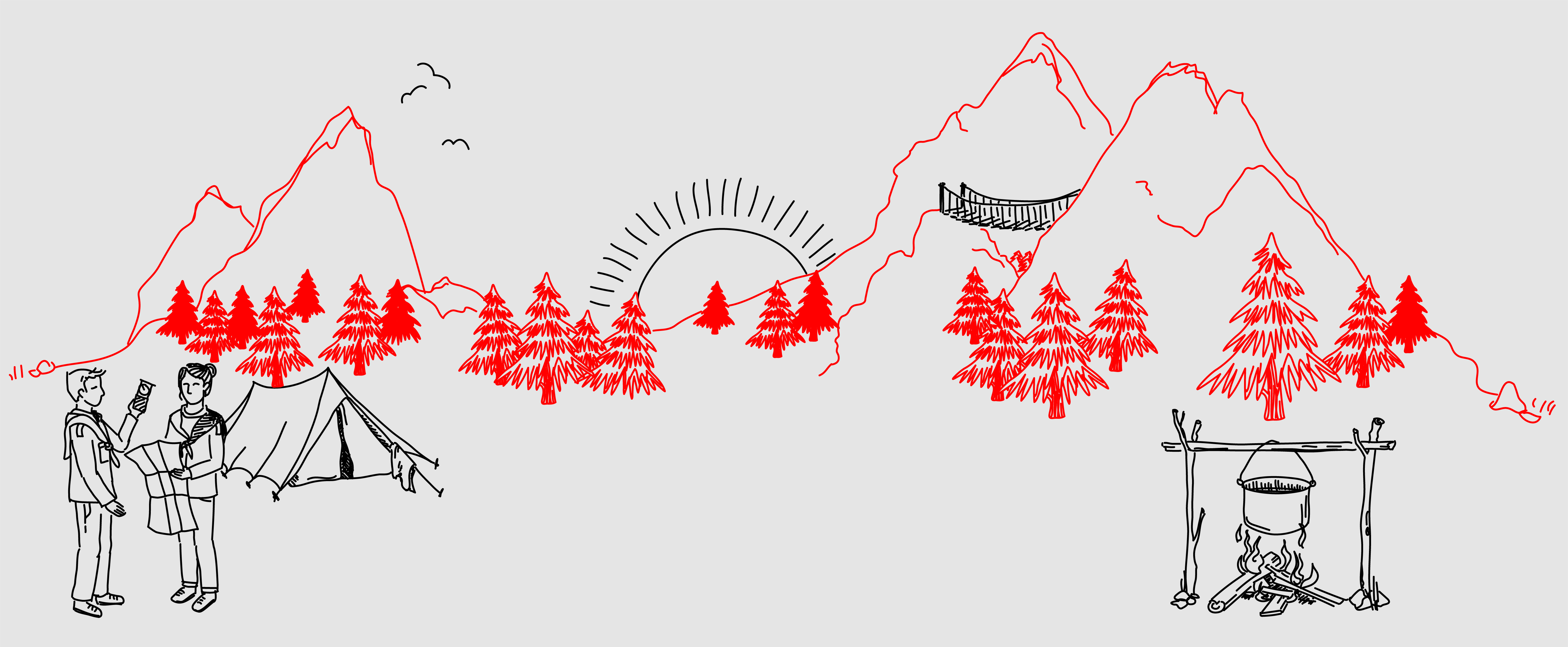 Wälder, n und Berge